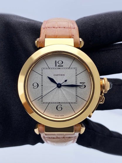Cartier Pasha W3019351 18K Rose Gold Mens Watch - Watches