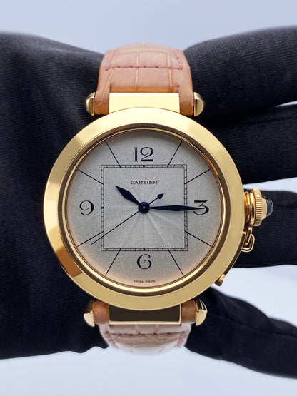 Cartier Pasha W3019351 18K Rose Gold Mens Watch - Watches