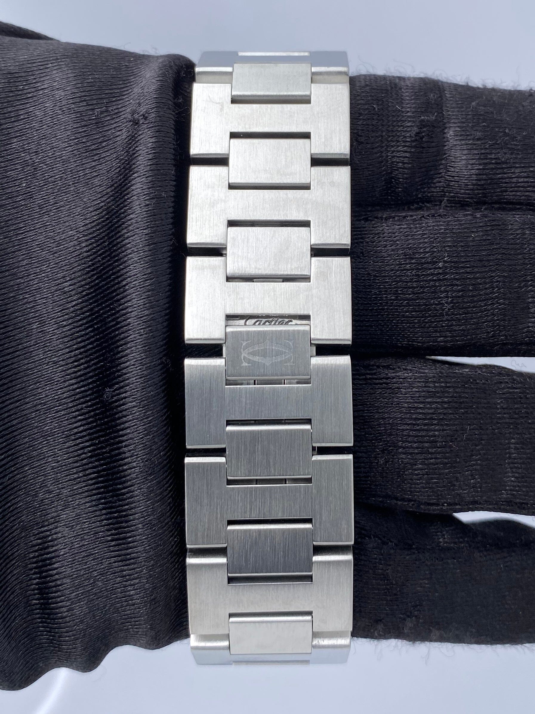Cartier Pasha W31039M7 White Dial Chronograph Mens Watch - Watches