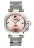 Cartier Pasha W31058M7 Pink Dial Steel Ladies Watch - Watches
