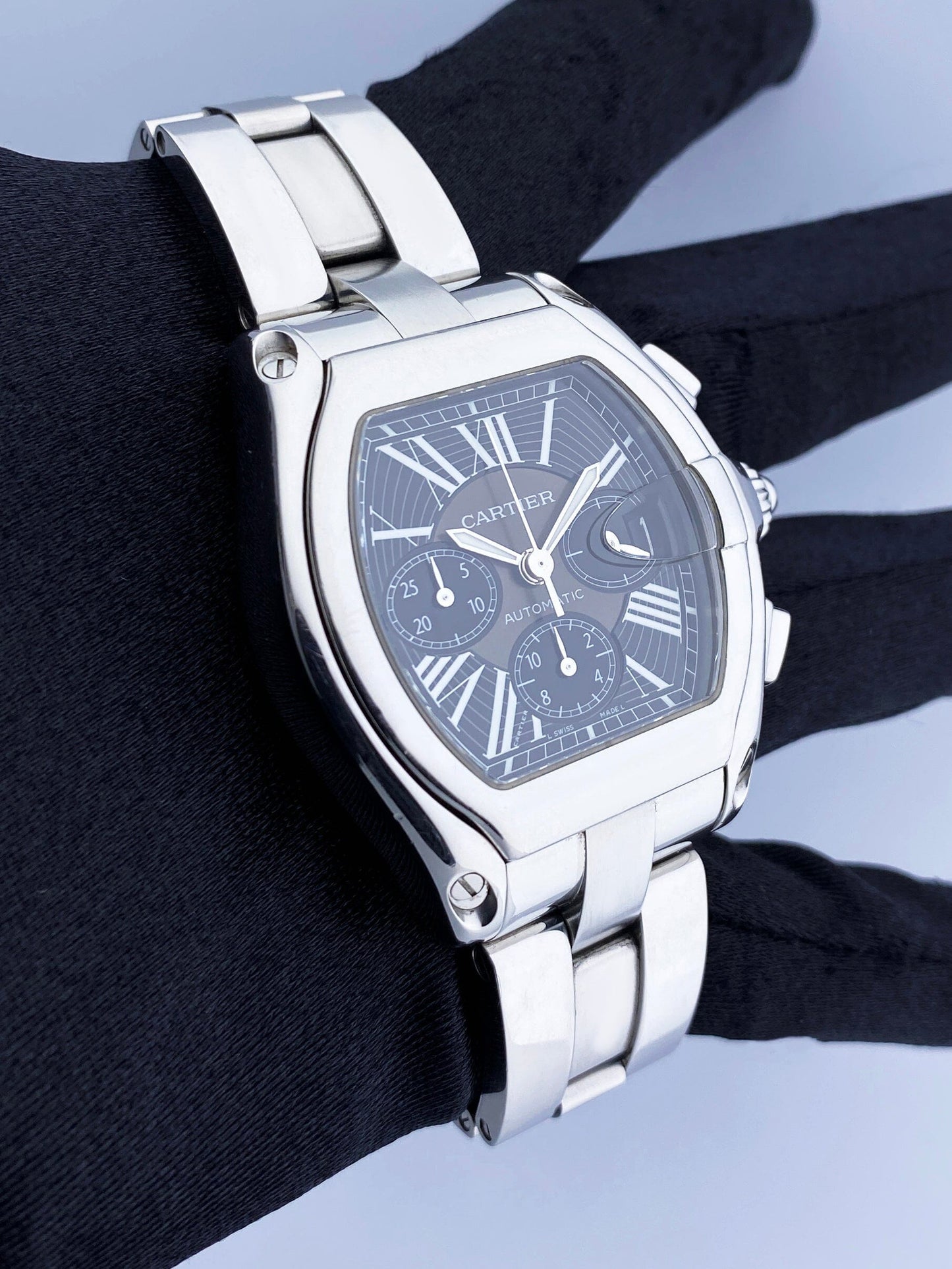 Cartier Roadster GGC98000 / 2618 Black Dial Mens Watch - Watches