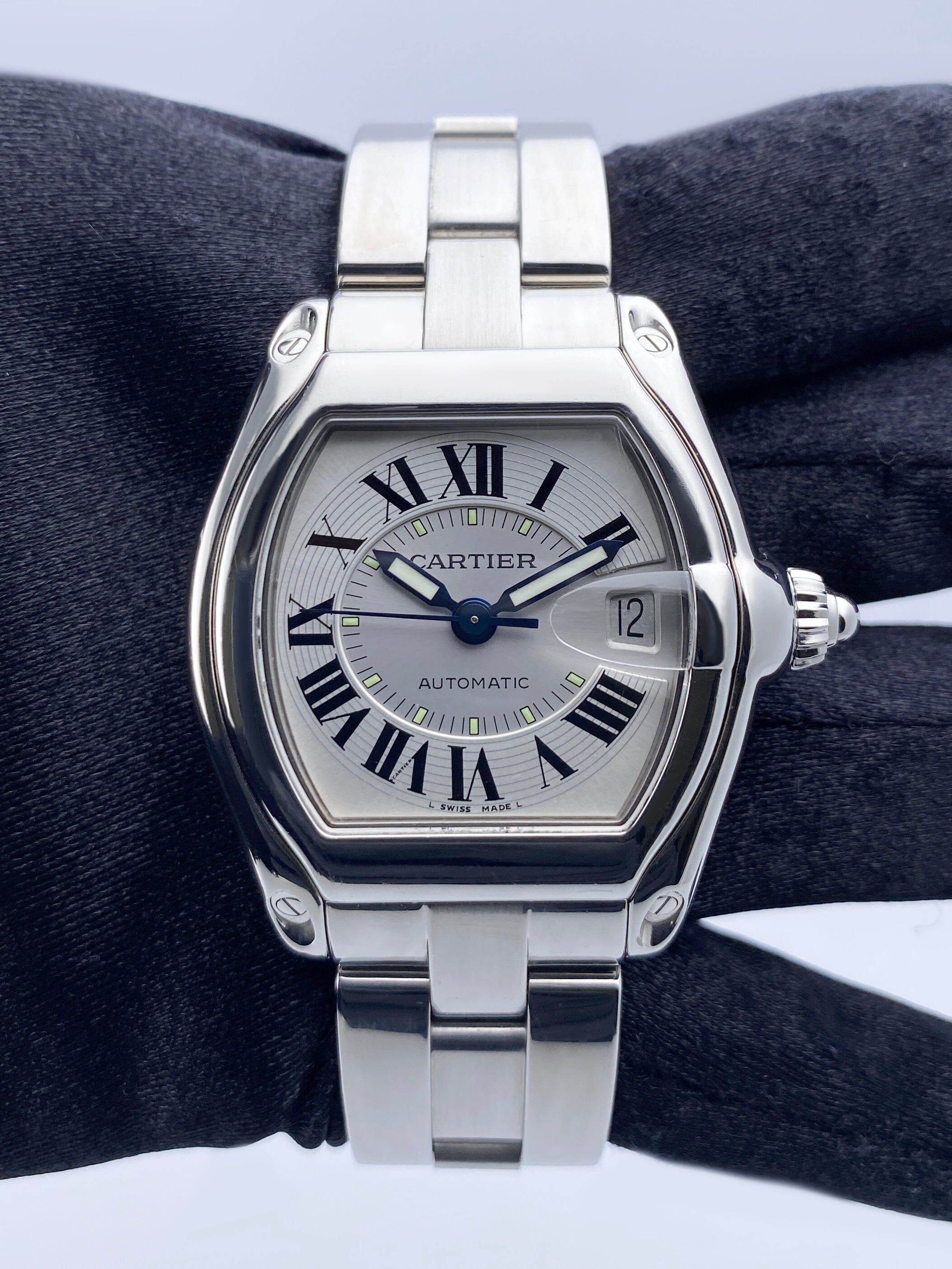 Cartier Roadster W62000V3 Stainless Steel Mens Watch | – Phigora