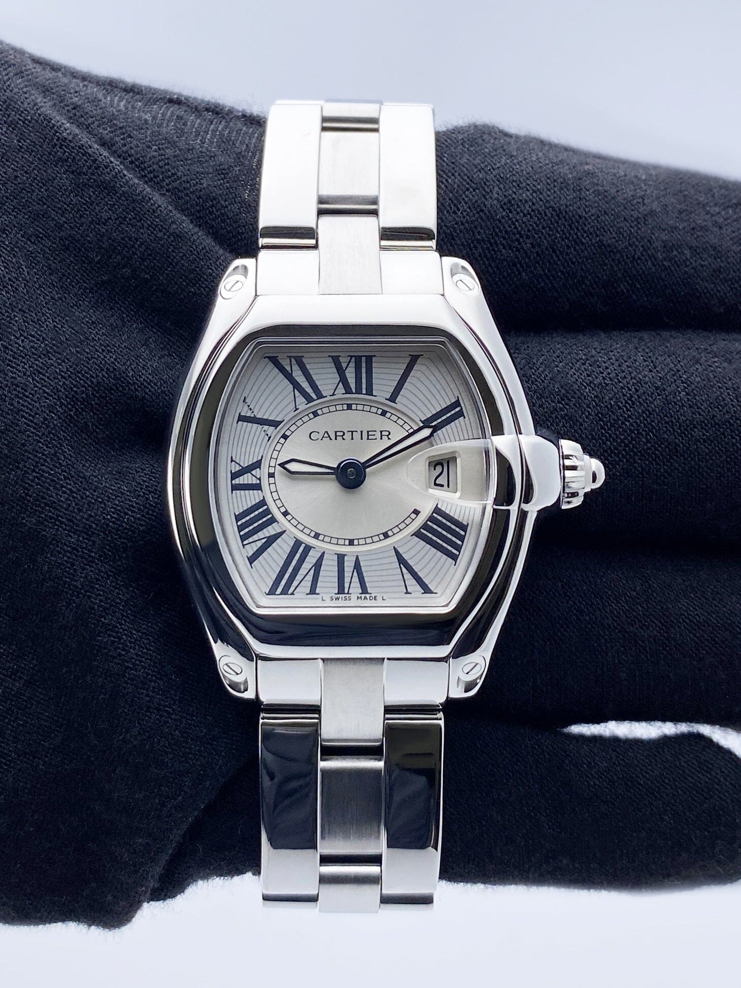 Cartier Roadster W62016V3 Stainless Steel Ladies Watch - Virtual
