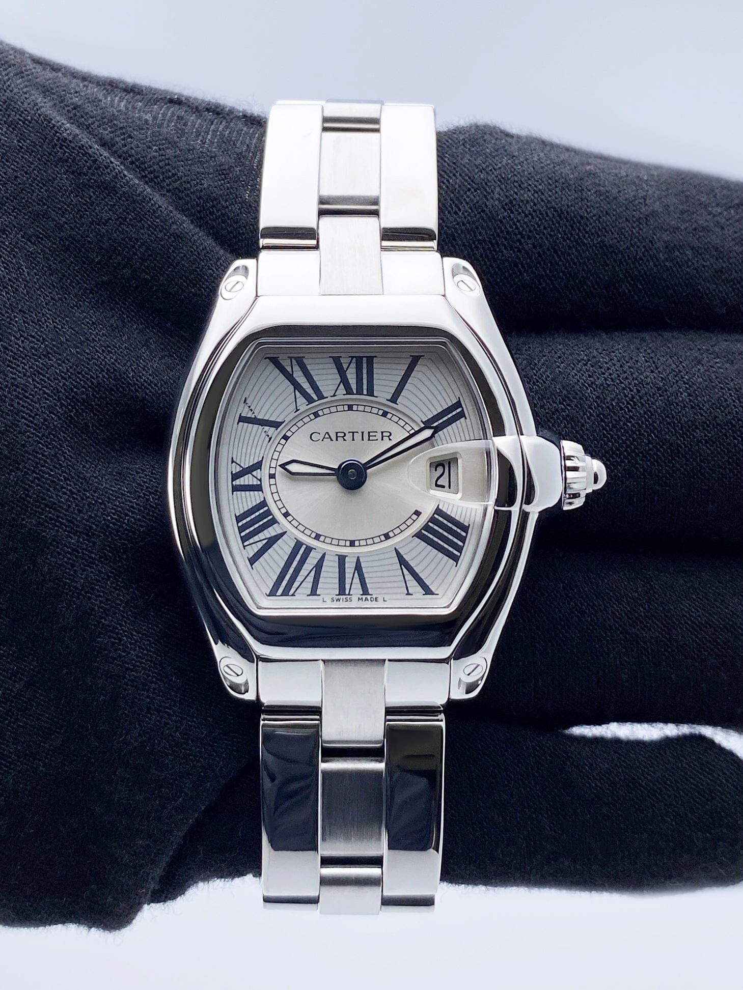 Cartier Roadster W62016V3 Stainless Steel Ladies Watch - Virtual
