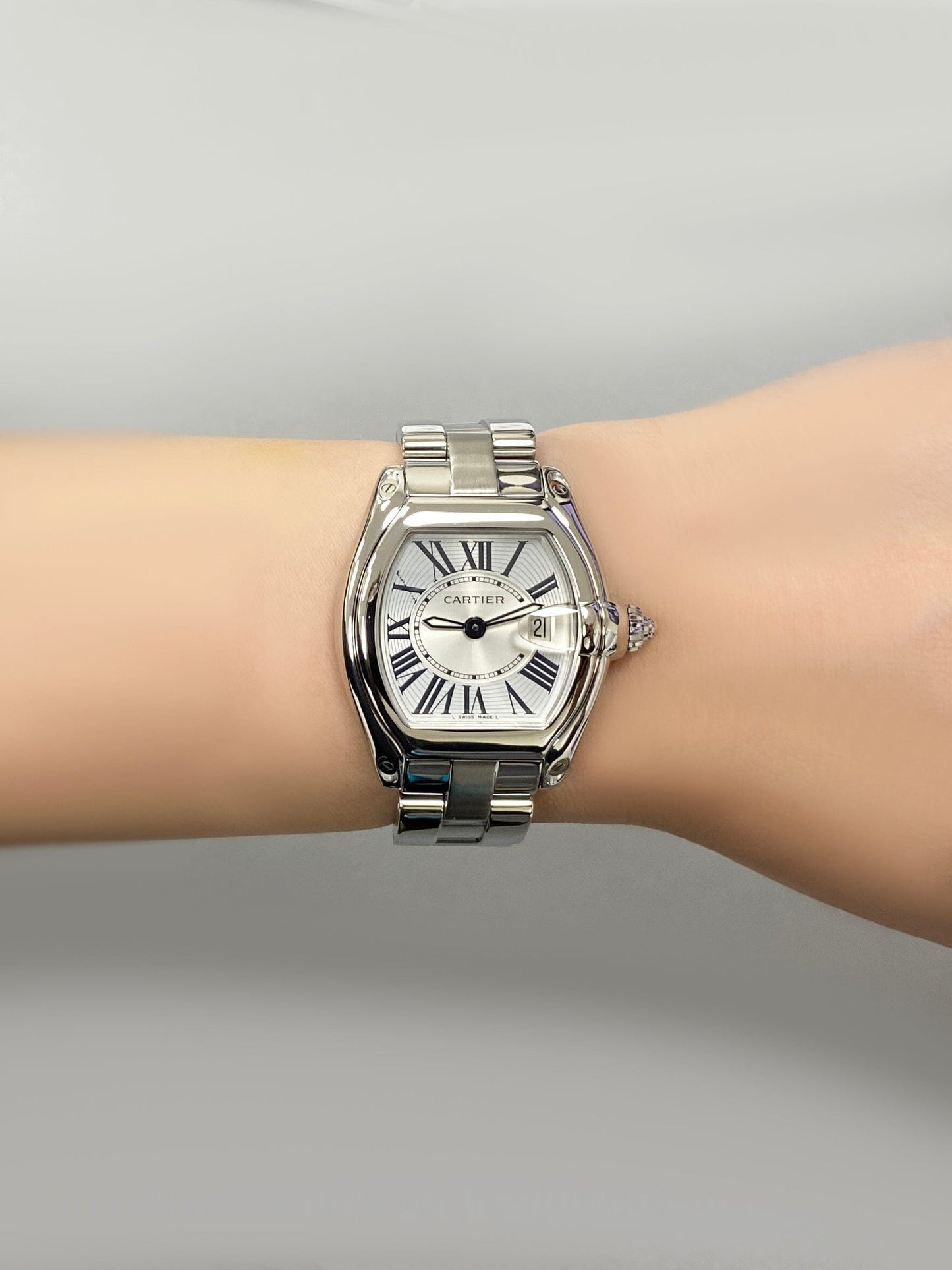 Cartier Roadster W62016V3 Stainless Steel Ladies Watch - Virtual