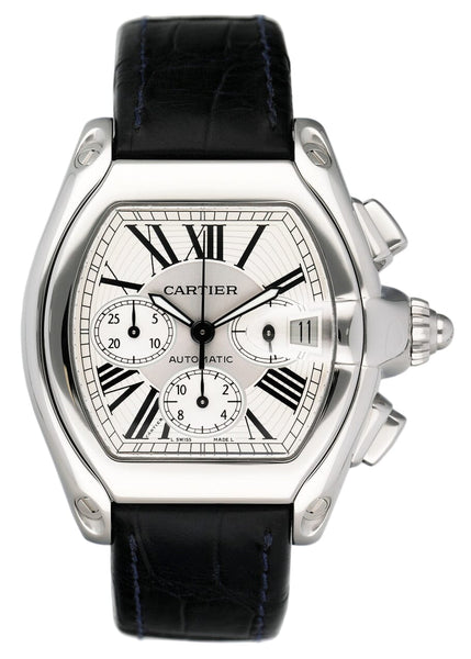 Cartier Roadster W62019X6 Silver Dial Mens Watch – Phigora
