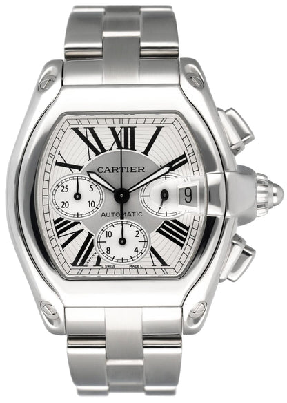 Cartier Roadster W62019X6 Silver Dial Mens Watch - Watches