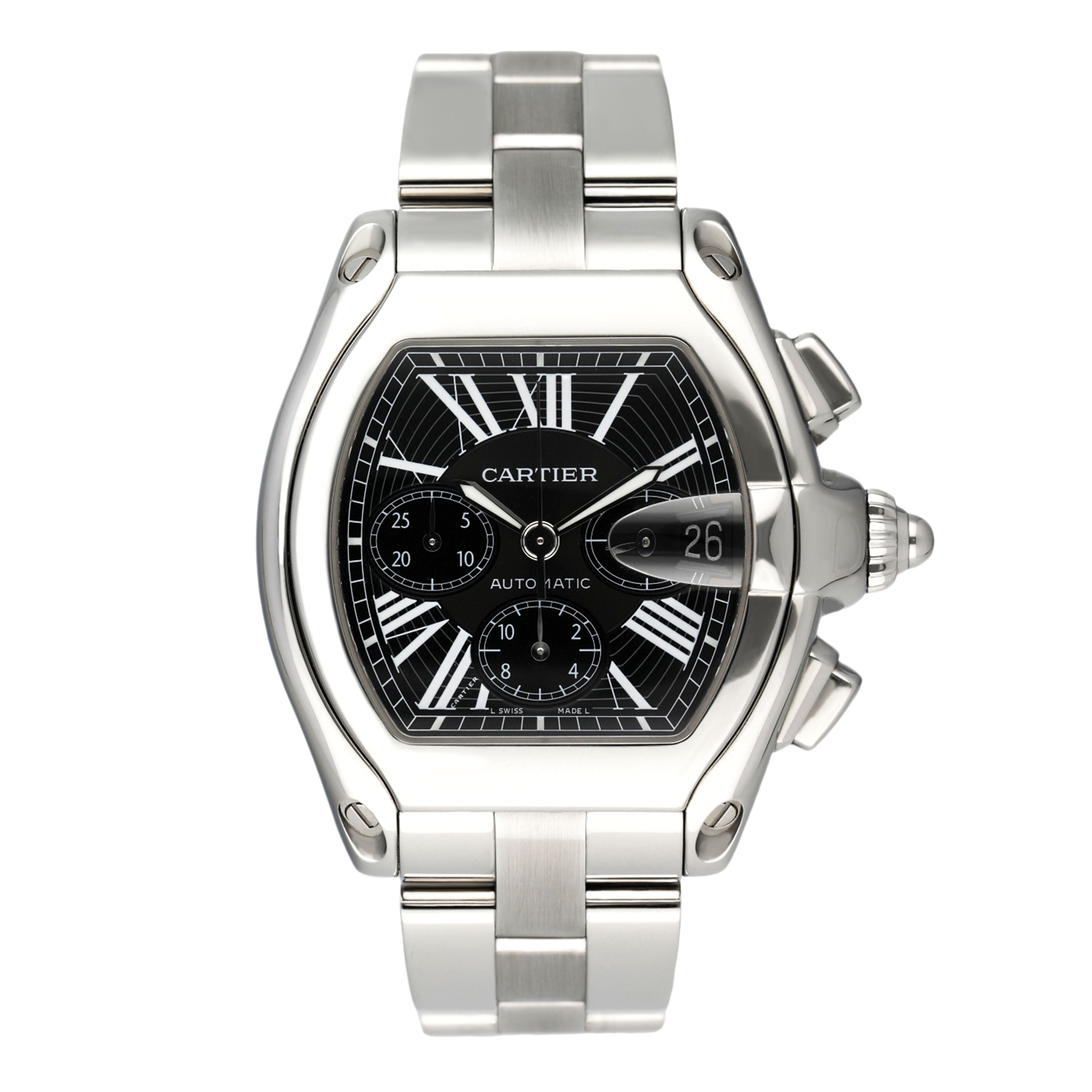 Cartier Roadster W62020X6 Black Dial Mens Watch – Phigora