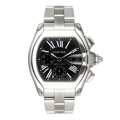 Cartier Roadster W62020X6 Black Dial Mens Watch - Wristwatch
