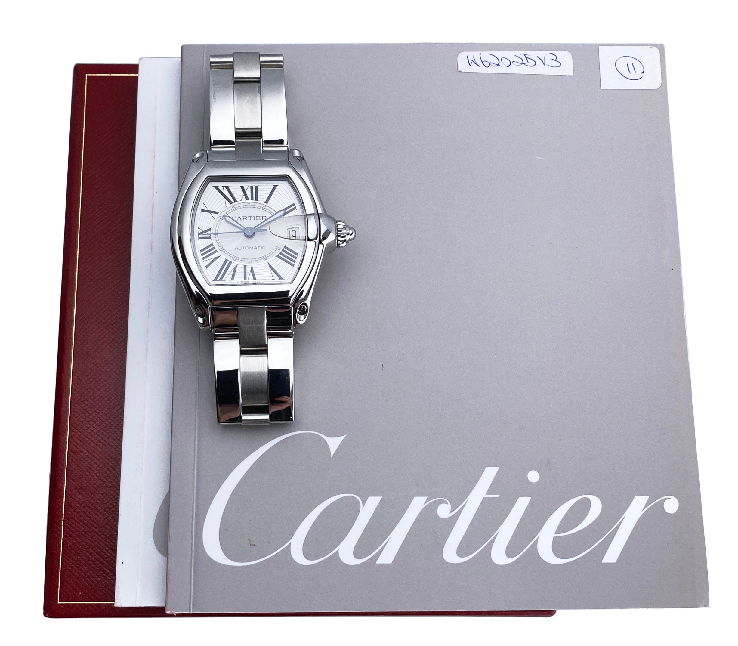 Cartier Roadster W62025V3 Stainless Steel Mens Watch Box – Phigora