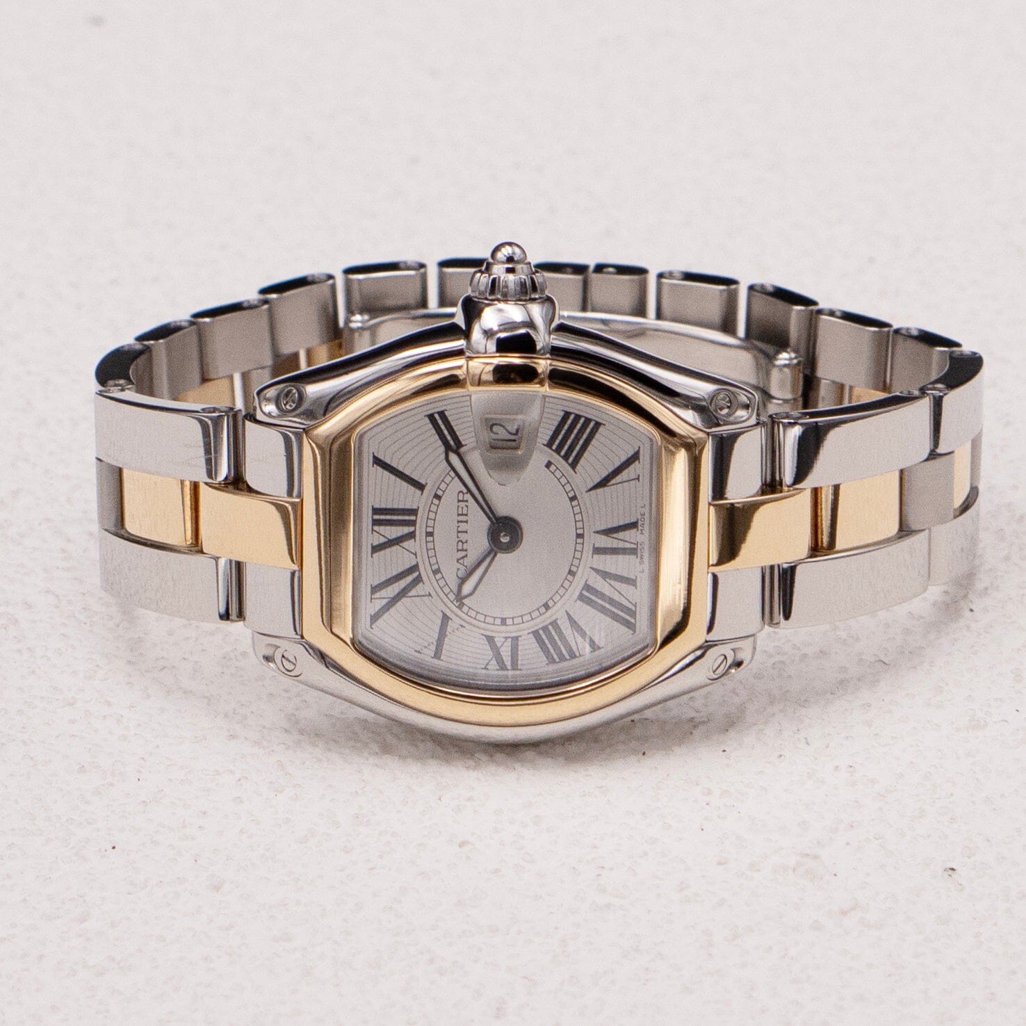 Cartier Roadster W62026Y4 Two Tone Yellow Gold Ladies Watch