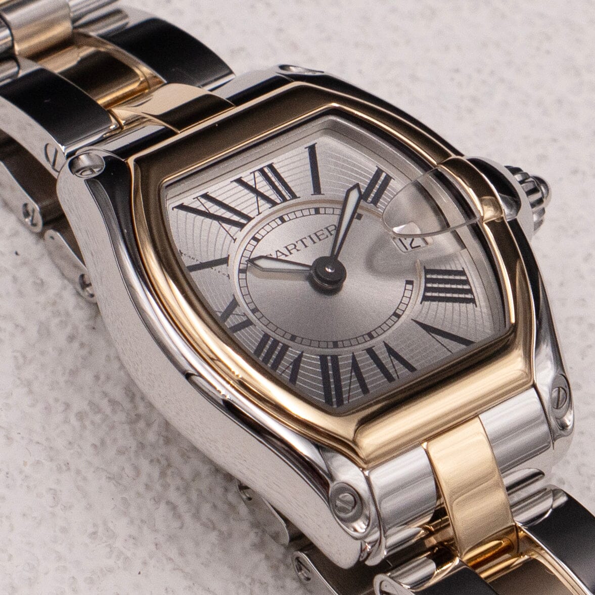 Cartier Roadster W62026Y4 Two Tone Yellow Gold Ladies Watch - Watches
