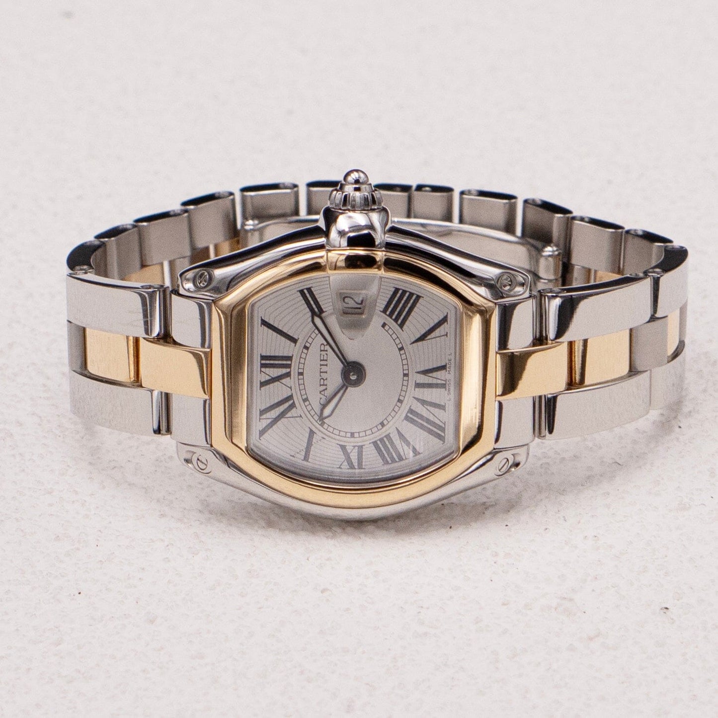 Cartier Roadster W62026Y4 Two Tone Yellow Gold Ladies Watch - Watches