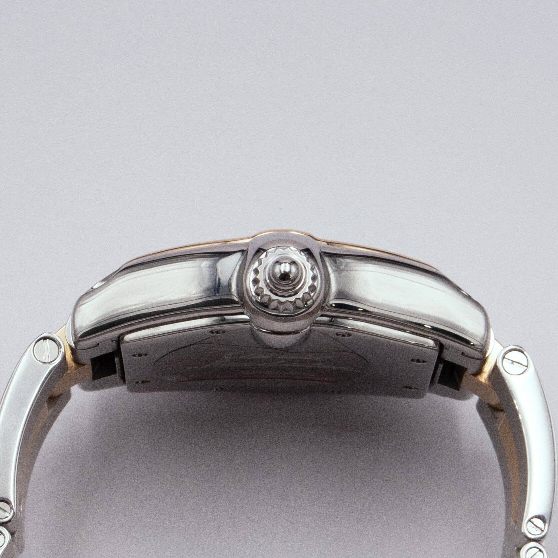 Cartier Roadster W62031Y4 Silver Dial Two Tone Mens Watch - Wristwatch