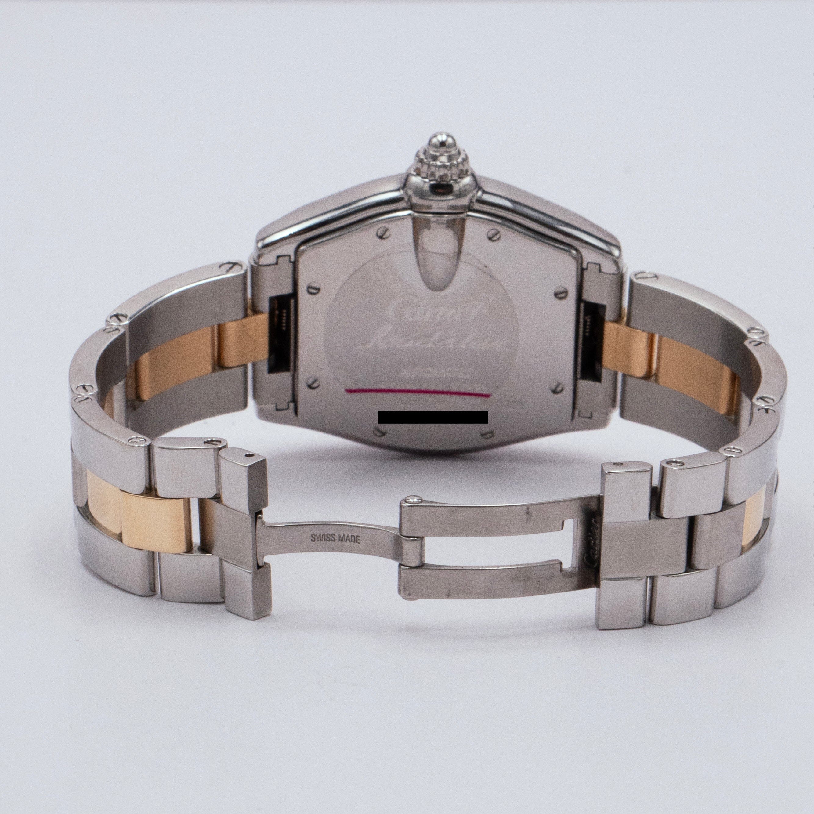 Cartier Roadster W62031Y4 Silver Dial Two Tone Mens Watch | – Phigora