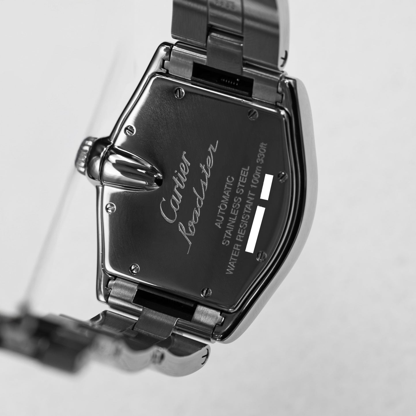 Cartier Roadster W62041V3 Black Dial Steel Mens Watch - Watches