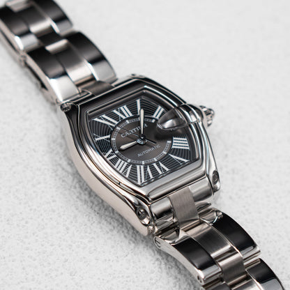 Cartier Roadster W62041V3 Black Dial Steel Mens Watch - Watches