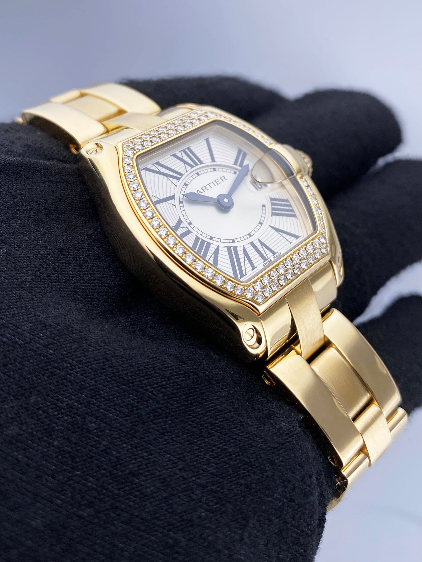 Cartier Roadster WE5001X1 Diamond Yellow Gold Ladies Watch - Watches