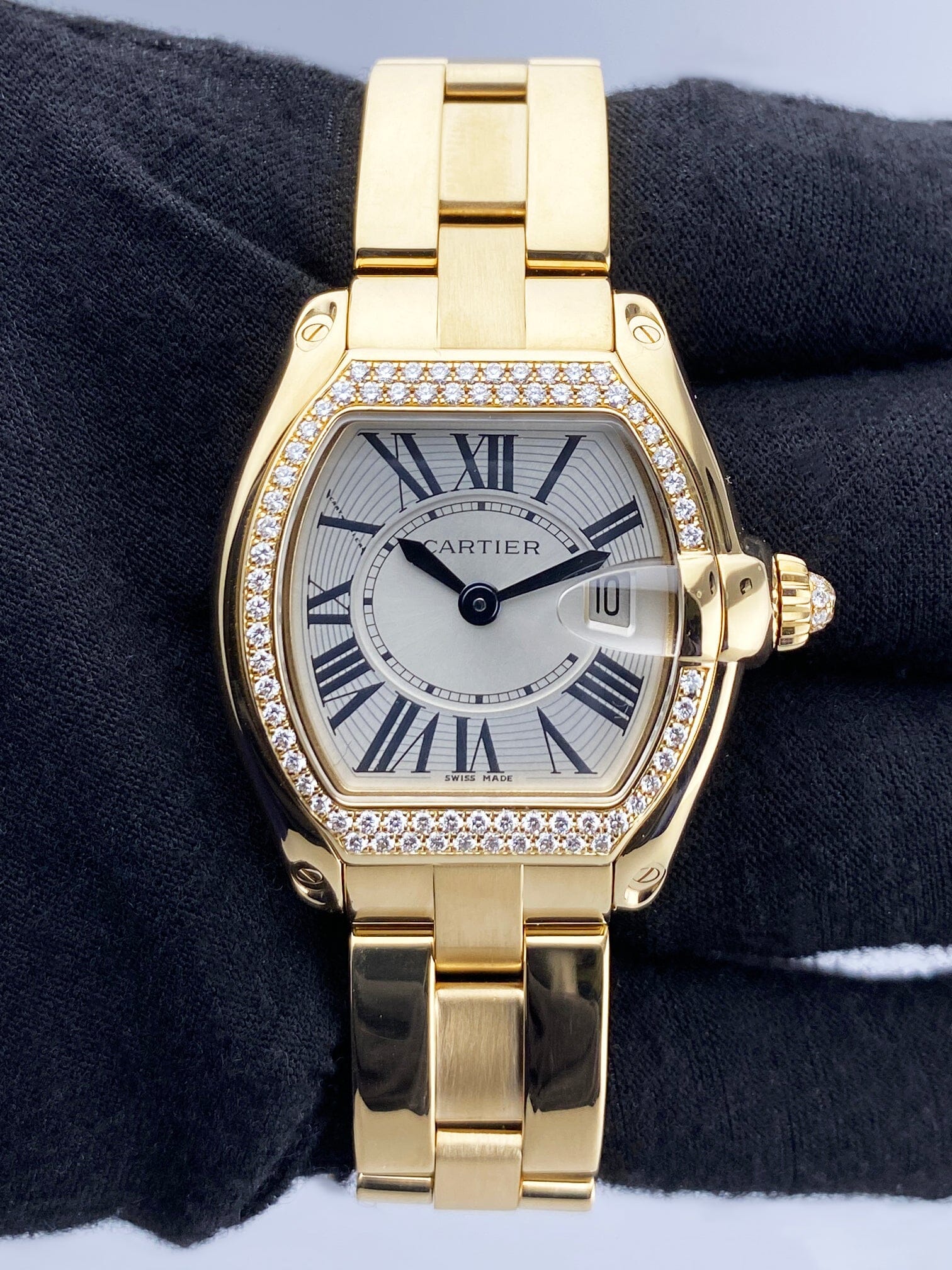Cartier Roadster WE5001X1 Diamond Yellow Gold Ladies Watch – Phigora