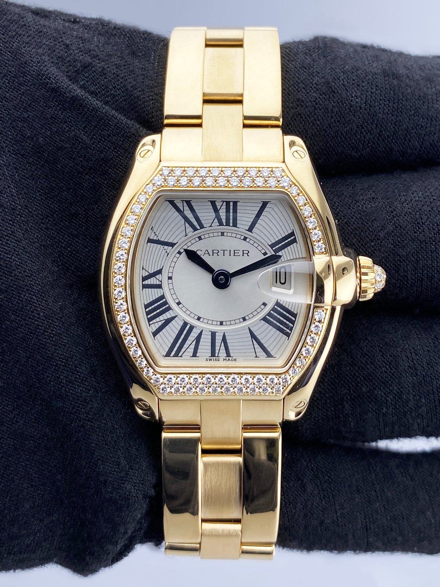 Cartier Roadster WE5001X1 Diamond Yellow Gold Ladies Watch - Watches