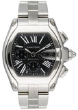 Cartier Roadster XL W62020X6 Black Dial Mens Watch Box Papers - Wristwatch
