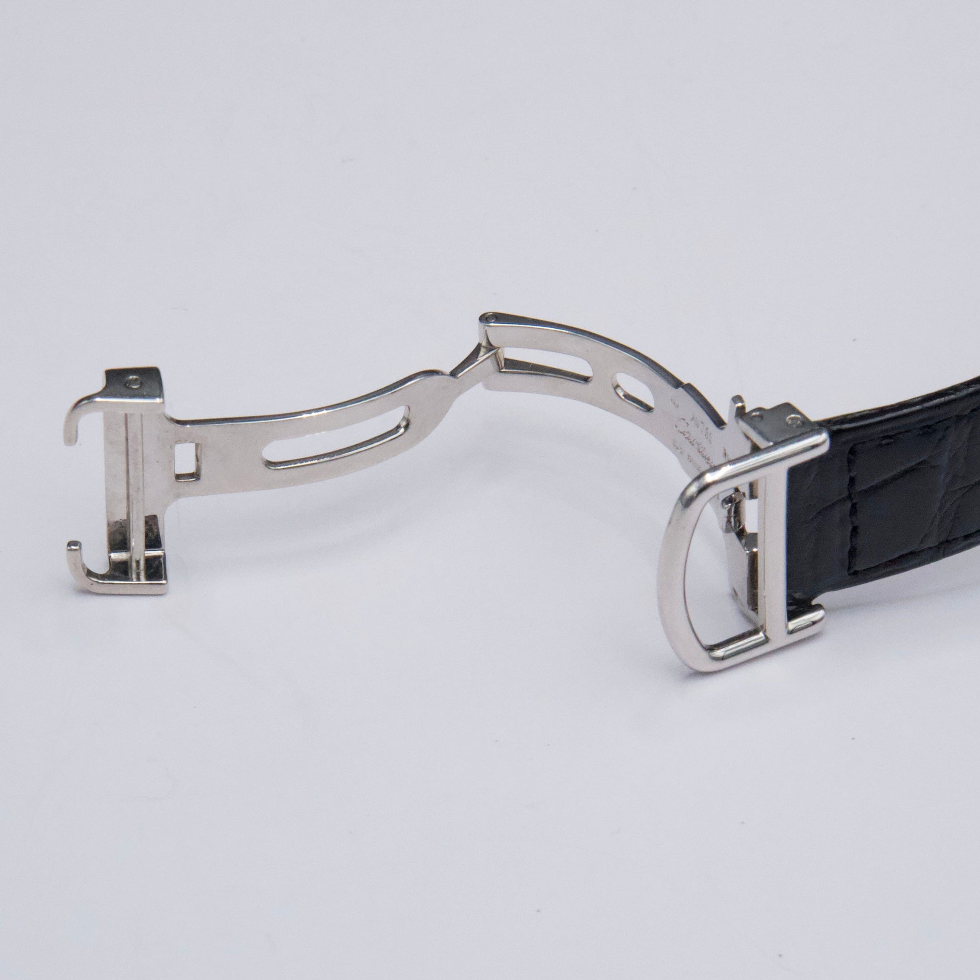 Cartier Ronde Louis WR007004 Rhodiumized 18K White gold Mens Watch - Watches