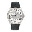 Cartier Ronde Louis WR007004 Rhodiumized 18K White gold Mens Watch - Watches