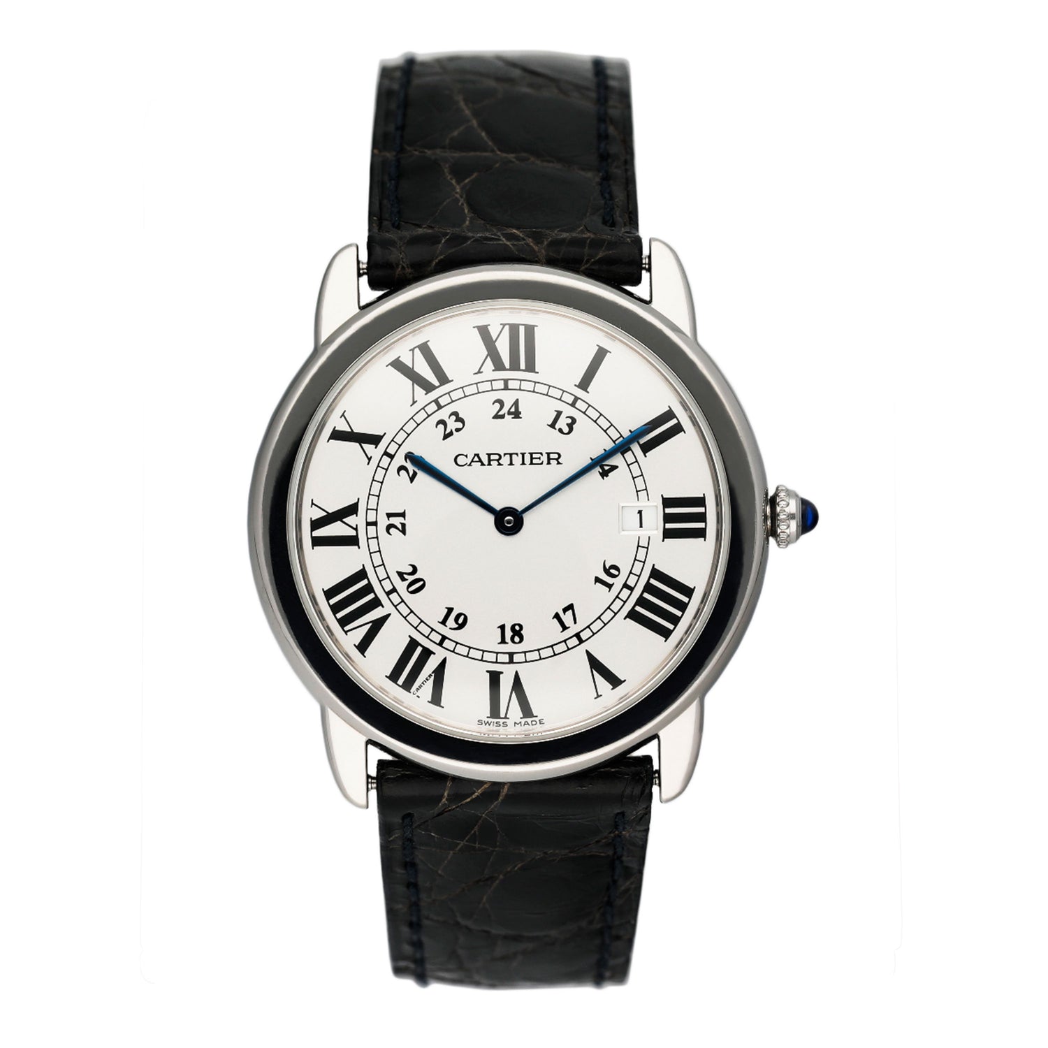 Cartier Ronde Solo W6700255 Silver Dial Mens Watch - Watches