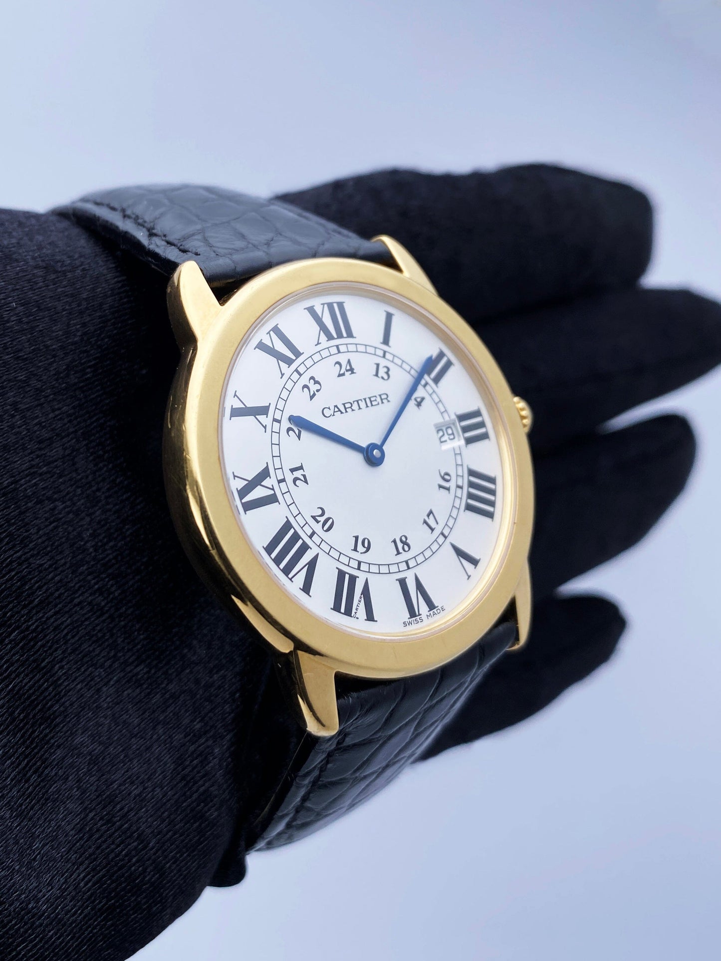 Cartier Ronde Solo W6700455 18K Yellow Gold Mens Watch