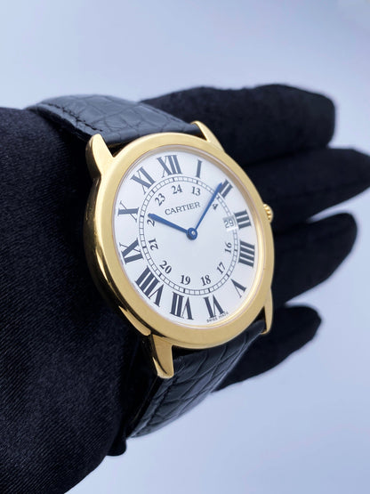 Cartier Ronde Solo W6700455 18K Yellow Gold Mens Watch