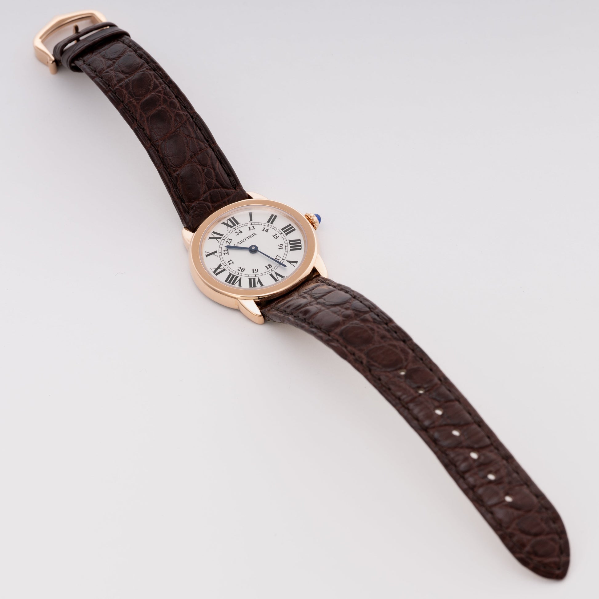 Cartier Ronde Solo W6701007 18K Rose Gold Ladies Watch Box Papers - Watches