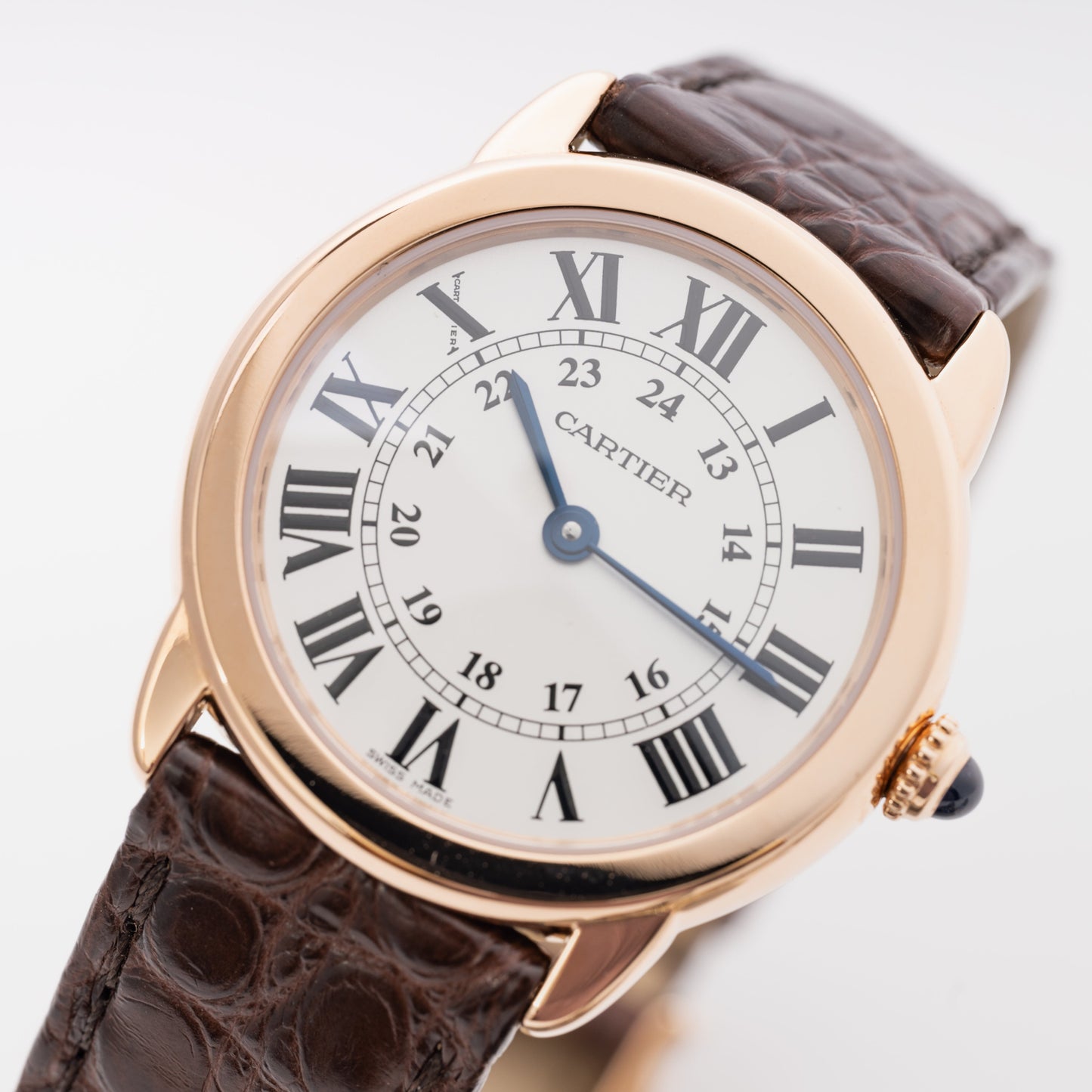 Cartier Ronde Solo W6701007 18K Rose Gold Ladies Watch Box Papers - Watches