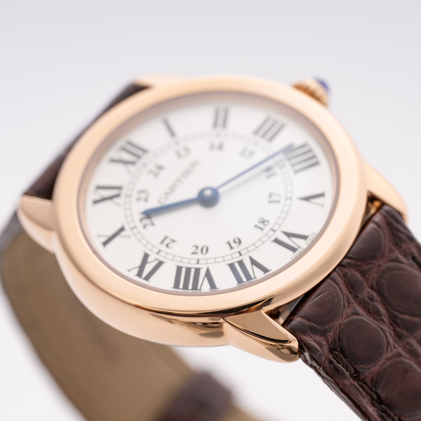 Cartier Ronde Solo W6701007 18K Rose Gold Ladies Watch Box Papers - Watches