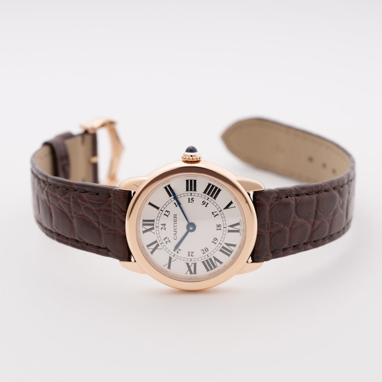 Cartier Ronde Solo W6701007 18K Rose Gold Ladies Watch Box Papers - Watches