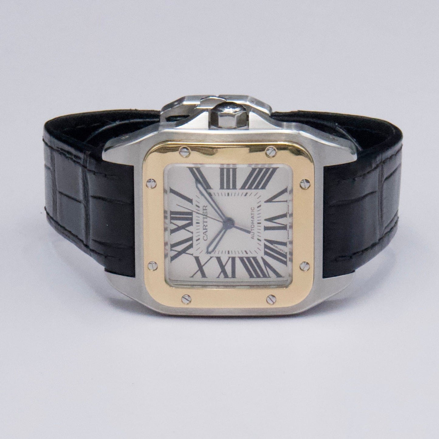 Cartier Santos 100 2656 Stainless Steel Automatic Men’s Watch - Wristwatch