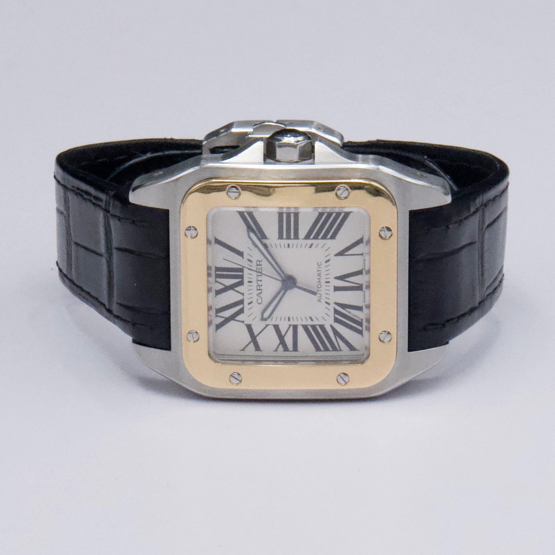 Cartier Santos 100 2656 Stainless Steel Automatic Men’s Watch - Wristwatch