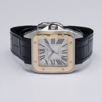 Cartier Santos 100 2656 Stainless Steel Automatic Men’s Watch - Wristwatch