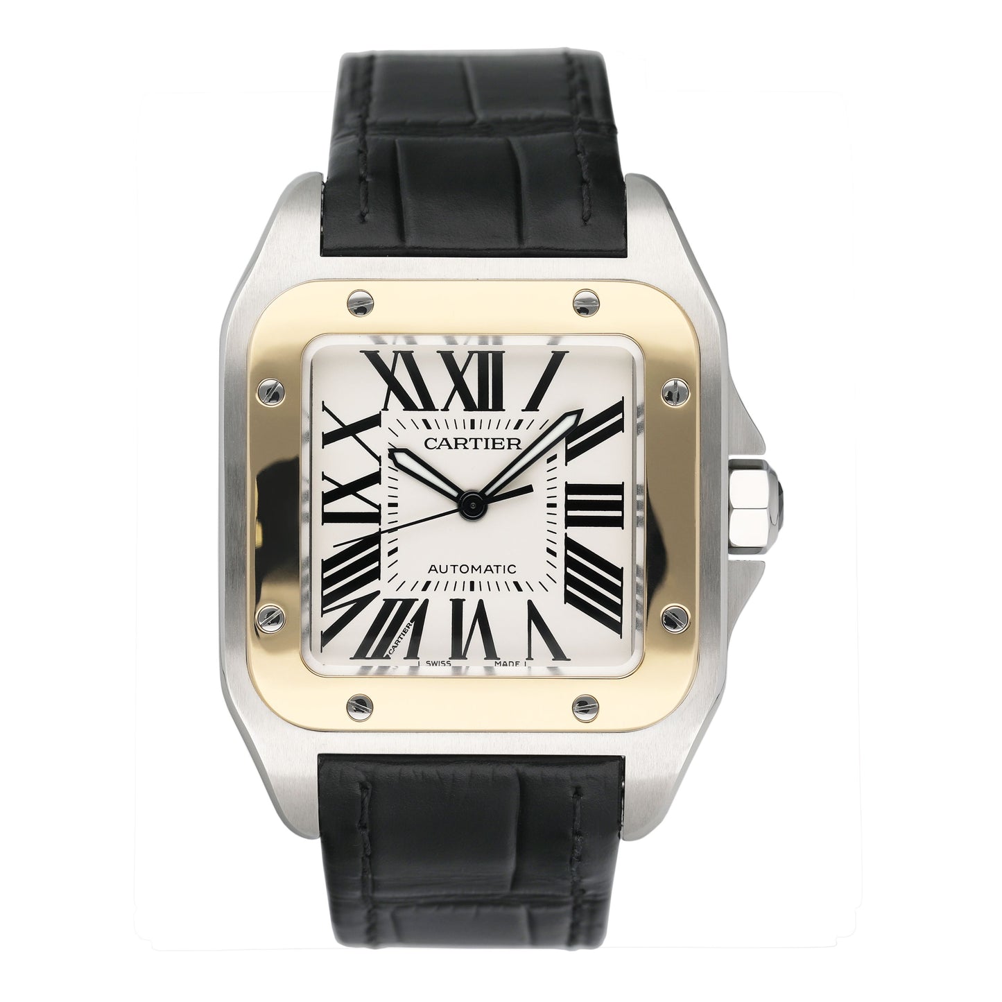 Cartier Santos 100 2656 Stainless Steel Automatic Men’s Watch - Wristwatch