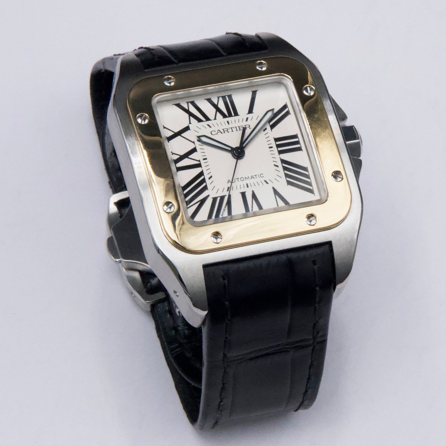 Cartier Santos 100 2656 Stainless Steel Automatic Men’s Watch - Wristwatch