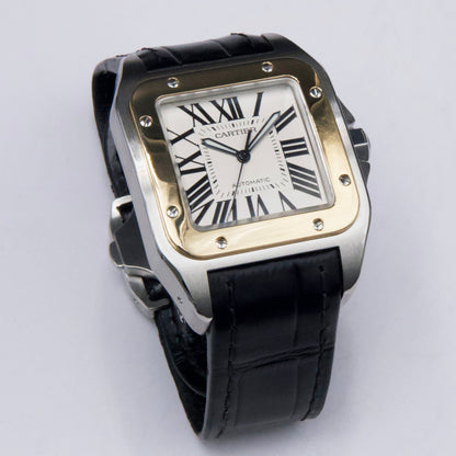 Cartier Santos 100 2656 Stainless Steel Automatic Men’s Watch - Wristwatch