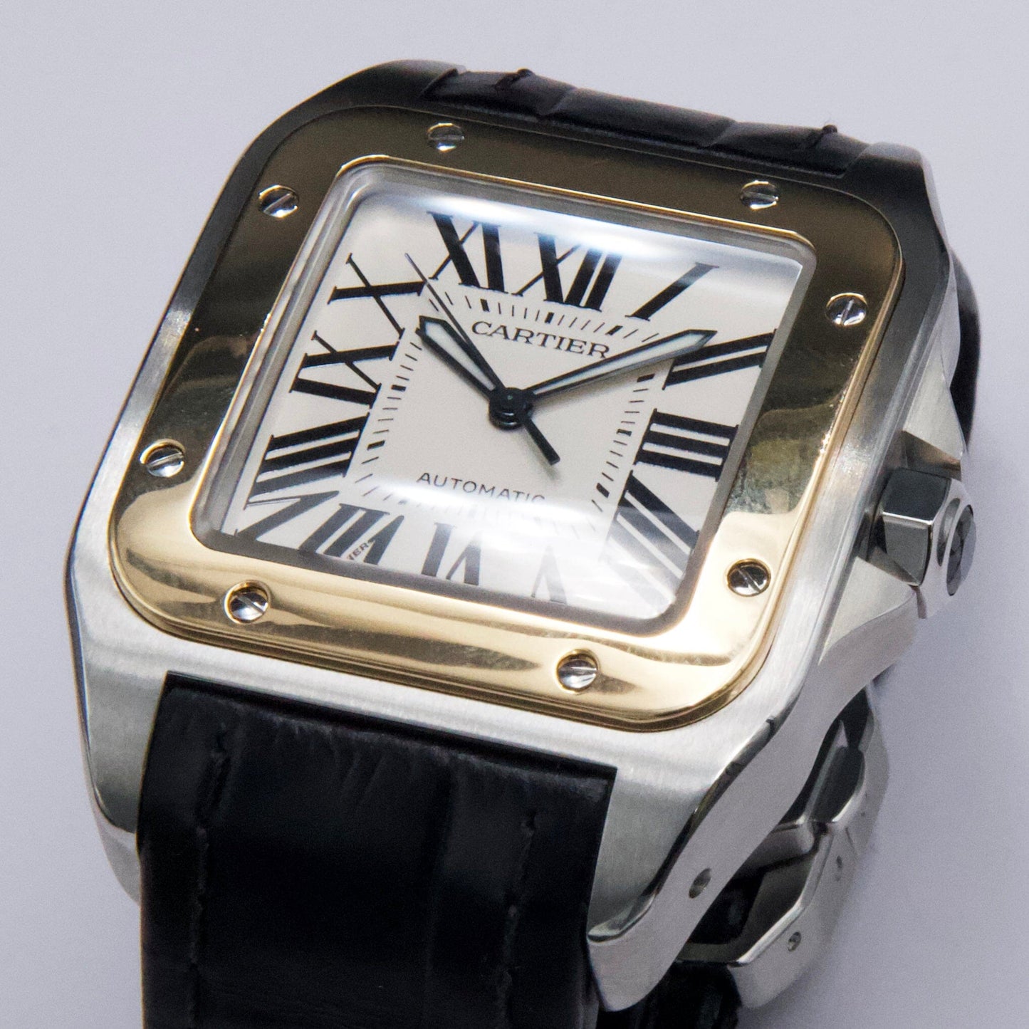 Cartier Santos 100 2656 Stainless Steel Automatic Men’s Watch - Wristwatch