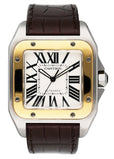 Cartier Santos-100 Large W20072X7 Two Tones Mens Watch Box Papers - Watches