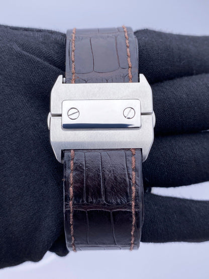 Cartier Santos-100 W20073X8 Stainless Steel Mens Watch - Watches