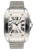 Cartier Santos-100 XL W200737G Stainless Steel Mens Watch - Wristwatch
