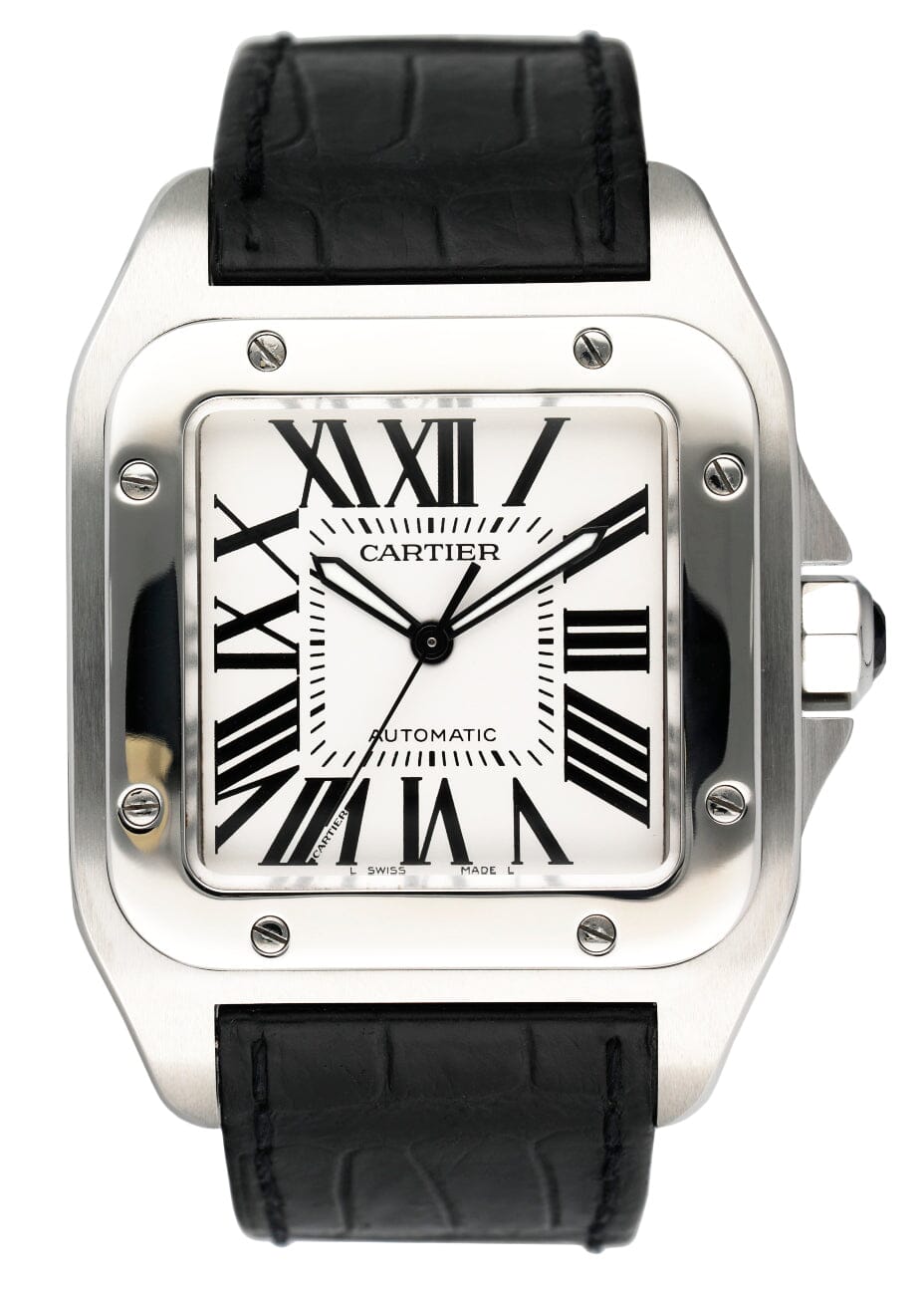 Cartier Santos-100 XL W20073X8 Stainless steel Mens Watch Box Papers - Wristwatch
