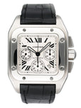 Cartier Santos-100 XL W20090X8 Chronograph Steel Mens Watch - Watches