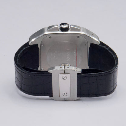 Cartier Santos-100 XL W20090X8 Chronograph Steel Mens Watch - Watches