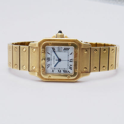 Cartier Santos 82746788 18K Yellow Gold Mens Watch - Wristwatch
