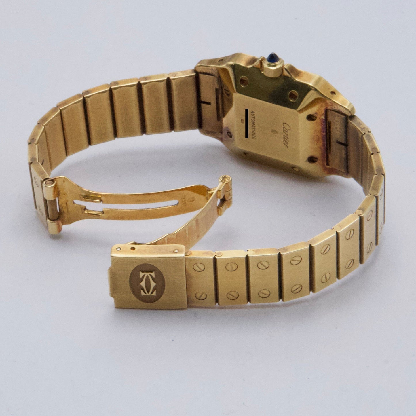 Cartier Santos 82746788 18K Yellow Gold Mens Watch - Wristwatch