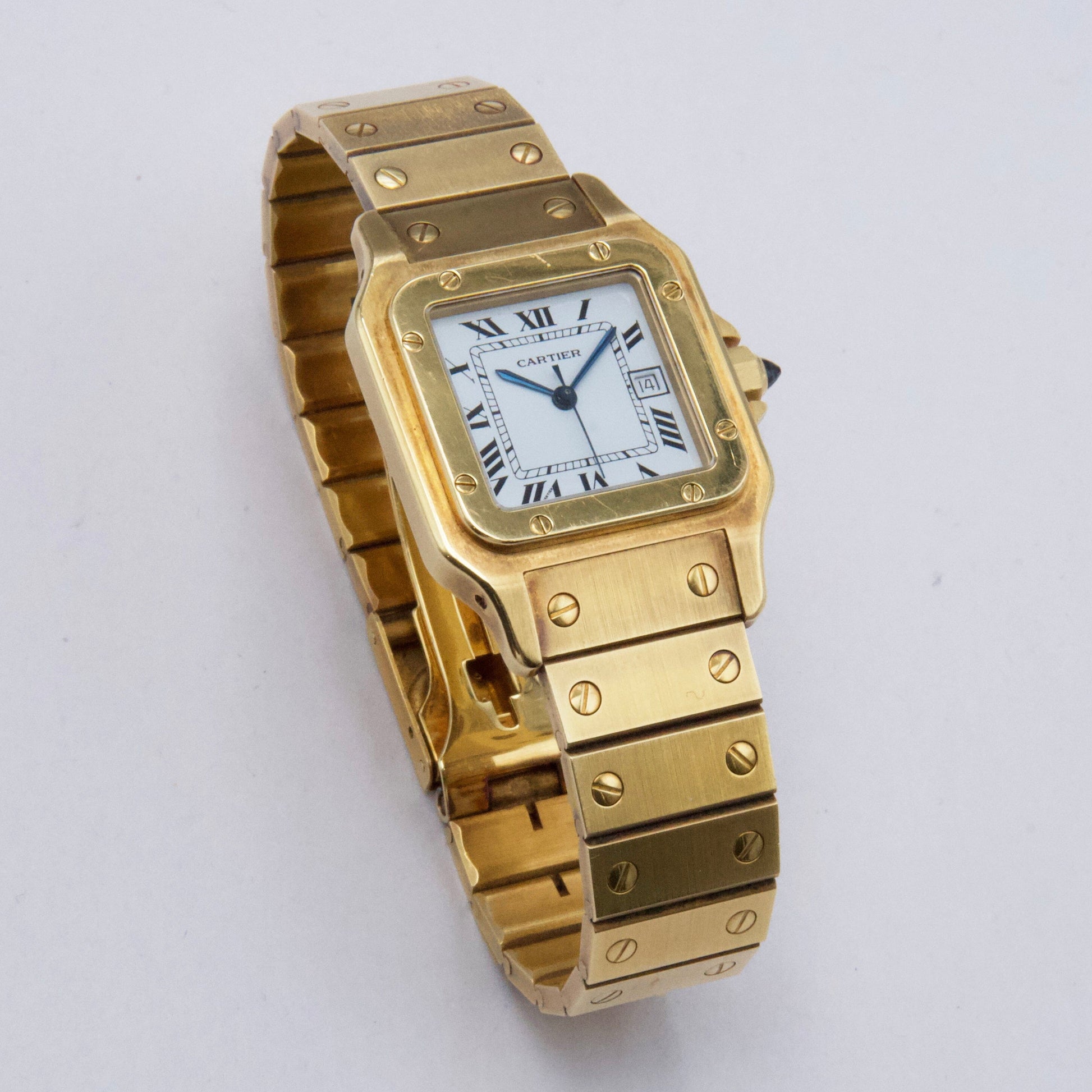 Cartier Santos 82746788 18K Yellow Gold Mens Watch - Wristwatch
